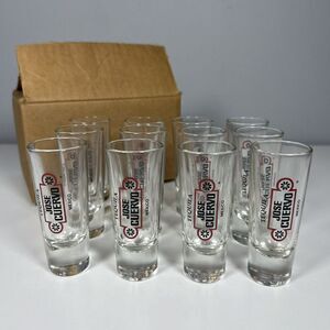 Set of 12 Jose Cuervo Tequila Mexico Shot Glasses 3.5" Tall Brand New In Box